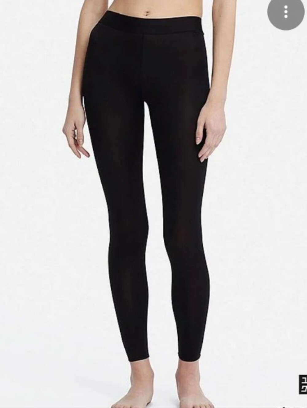 Alexander Wang X Uniqlo Heattech Ribbed Logo Waist Leggings